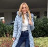 Glace kabát acélkék – Innova Fashion